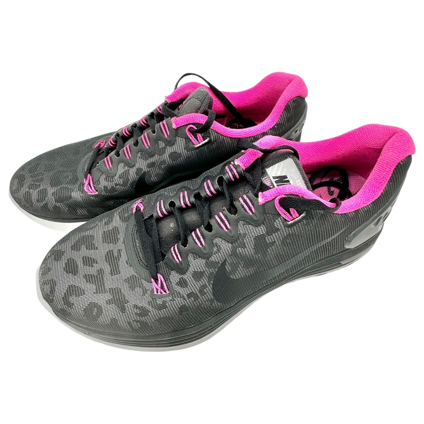Nike Lunarglide 5 H2O Repel Running Shoes Womens Size 9.5 Gray Pink Lightweight