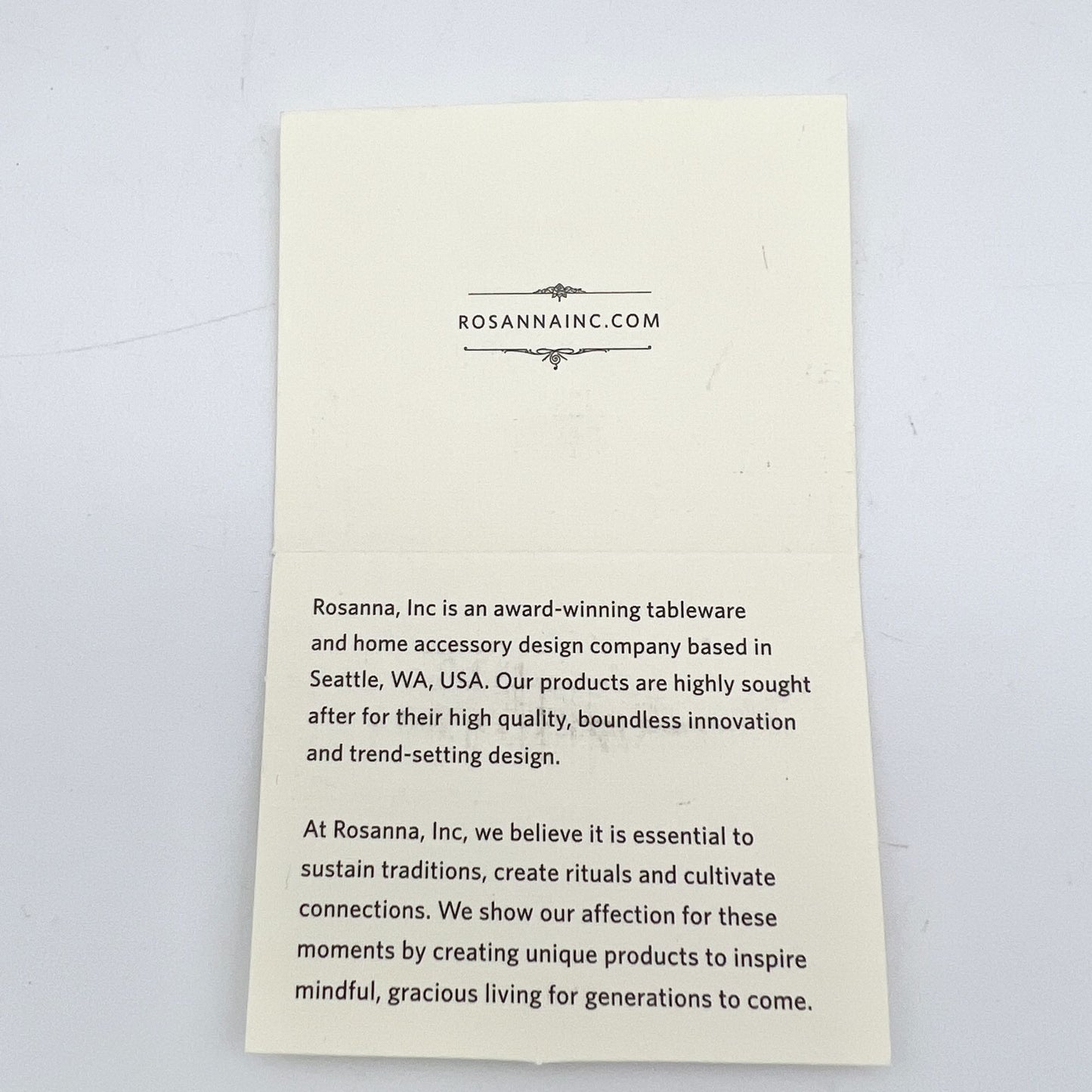 Rosanna Inc Dad Mug 6 oz White with Gold Trim Details Father's Day NIB