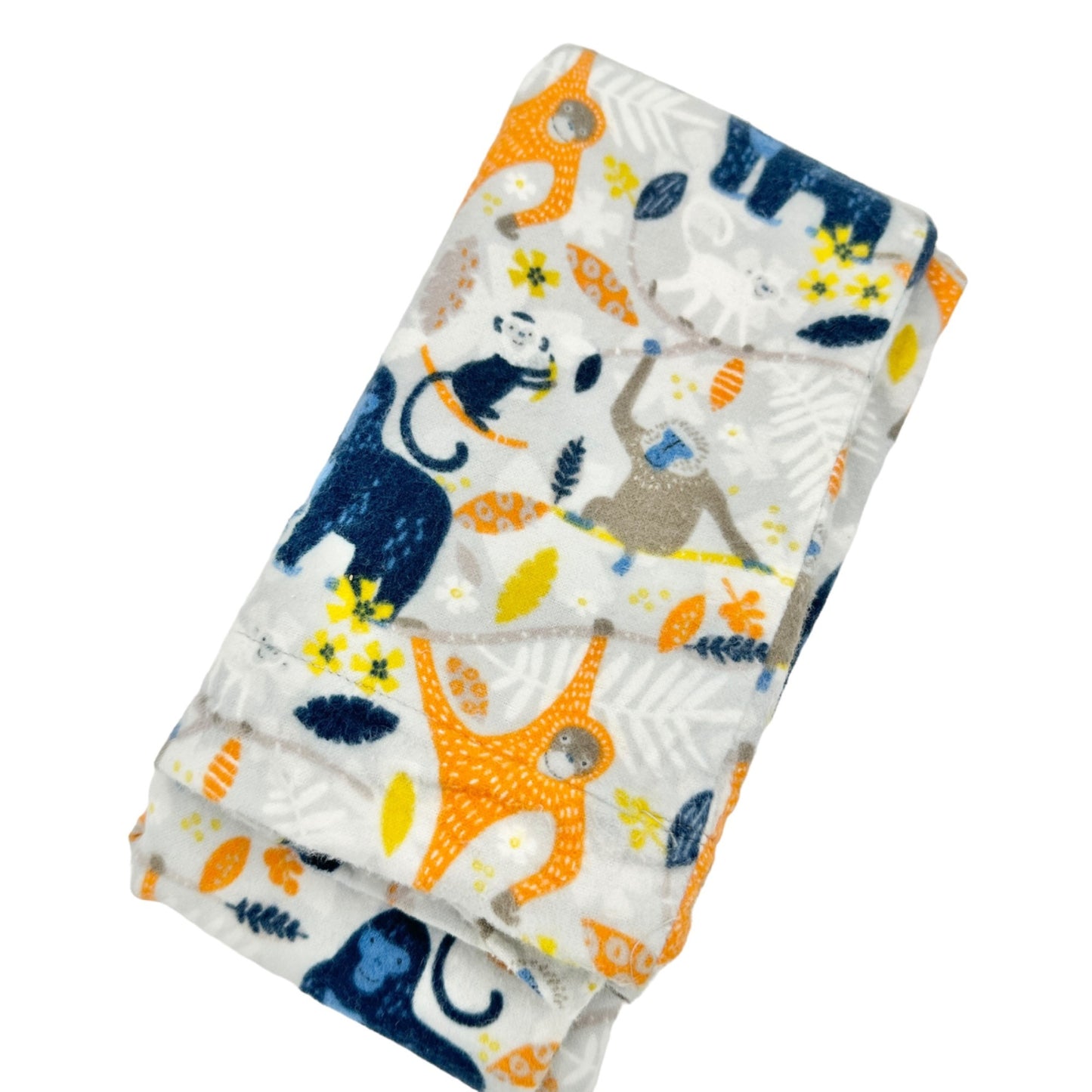 Fleece Pillowcase Jungle Animals Soft Cozy Warm Vibrant Colors Monkeys