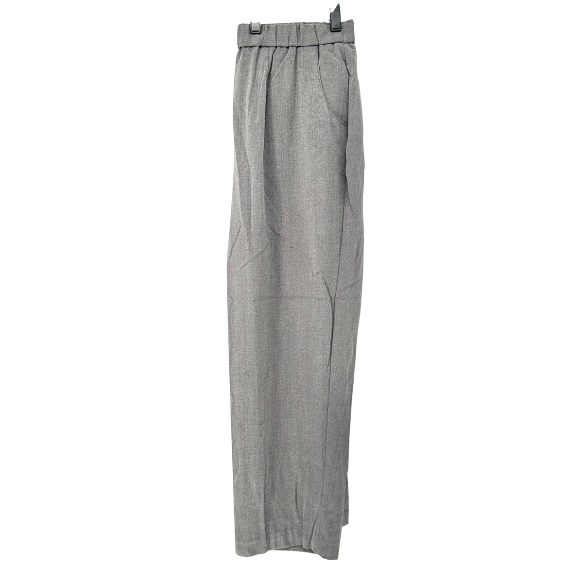 Womens Stretch Pants 16WS Gray Wide Leg Polyester Rayon Blend Croft & Barrow