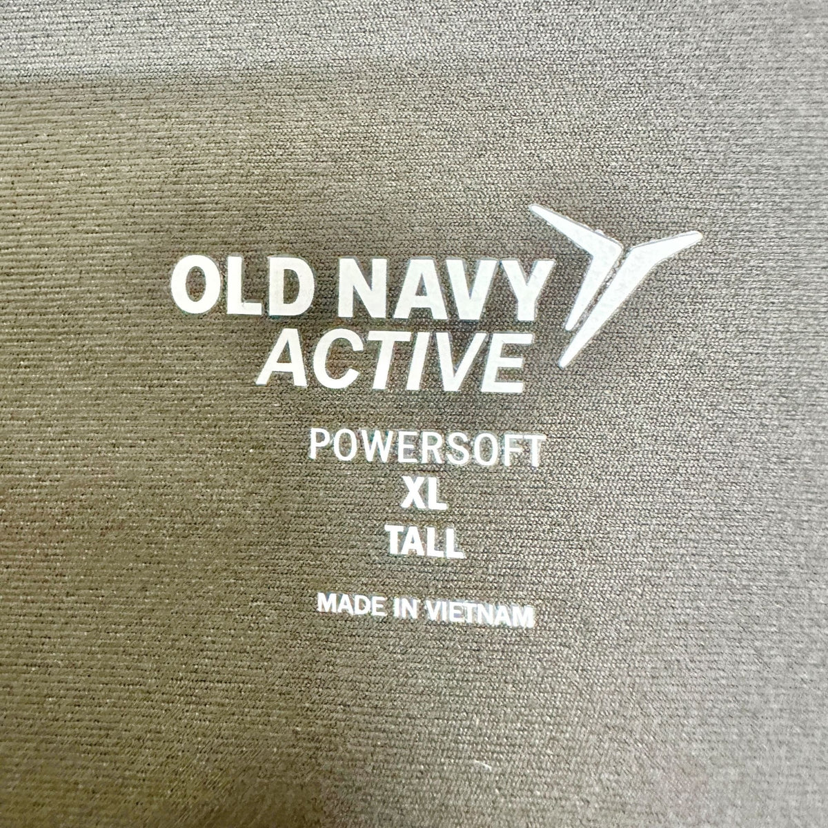 Old Navy Active Powersoft High-Rise Capris Pocket Leggings XL Tall Olive Green