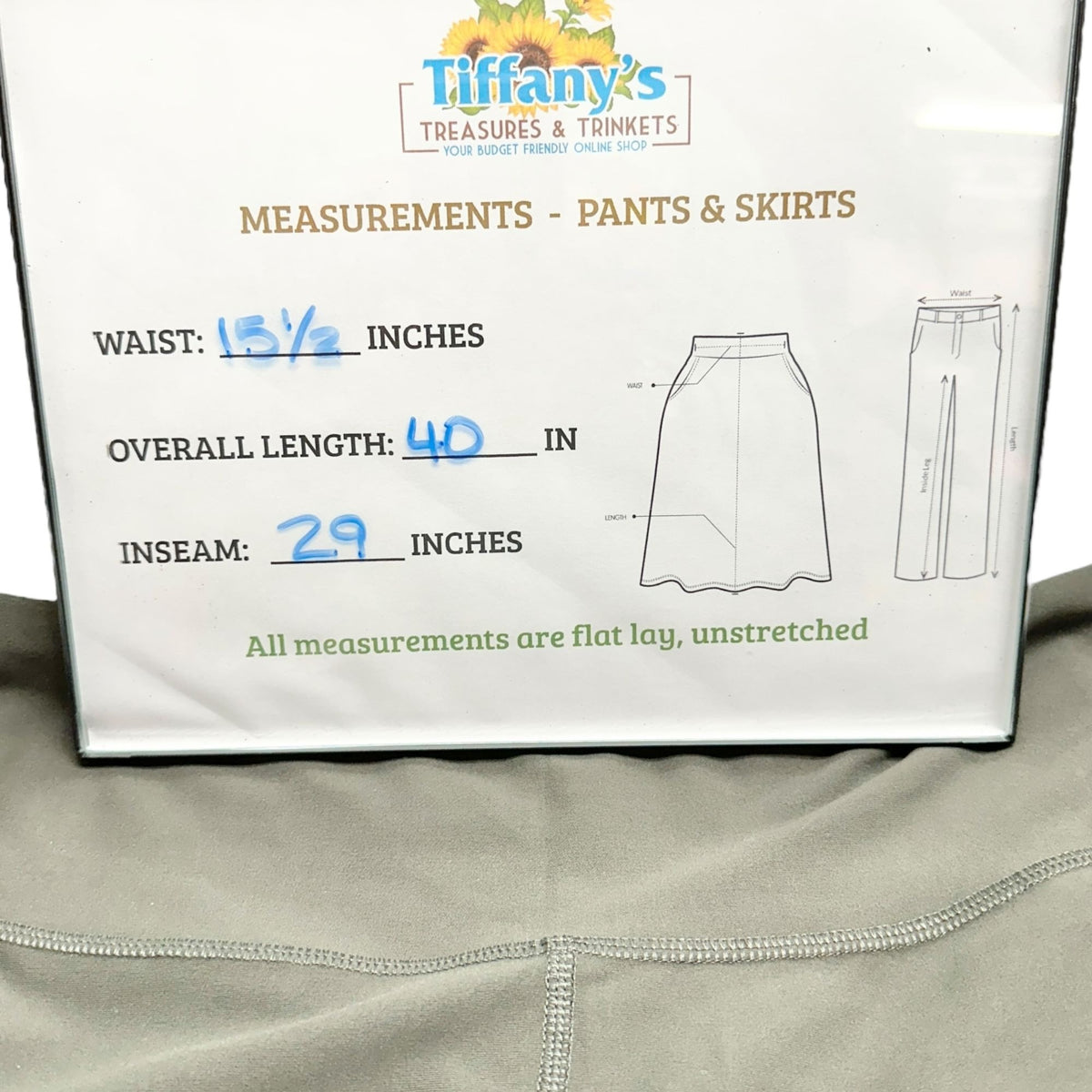 Old Navy Active Powersoft High-Rise Capris Pocket Leggings XL Tall Olive Green