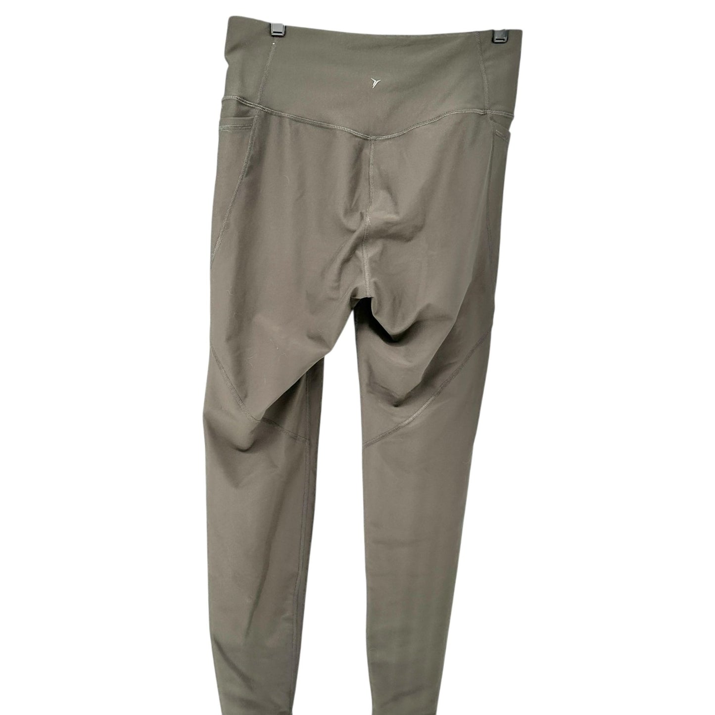 Old Navy Active Powersoft High-Rise Capris Pocket Leggings XL Tall Olive Green