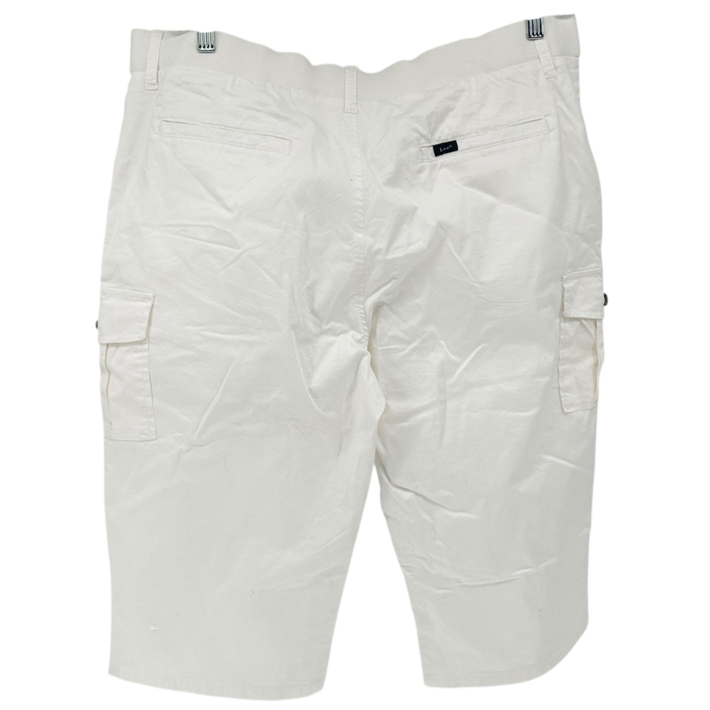 Lee Flex-To-Go Skimmer Capri Pants Womens 18M White Mid Rise Cargo Pockets