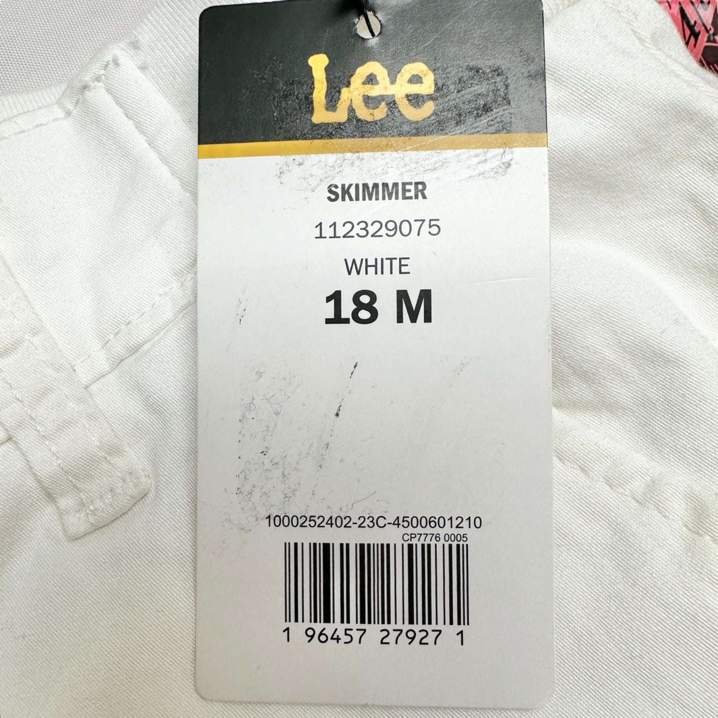 Lee Flex-To-Go Skimmer Capri Pants Womens 18M White Mid Rise Cargo Pockets