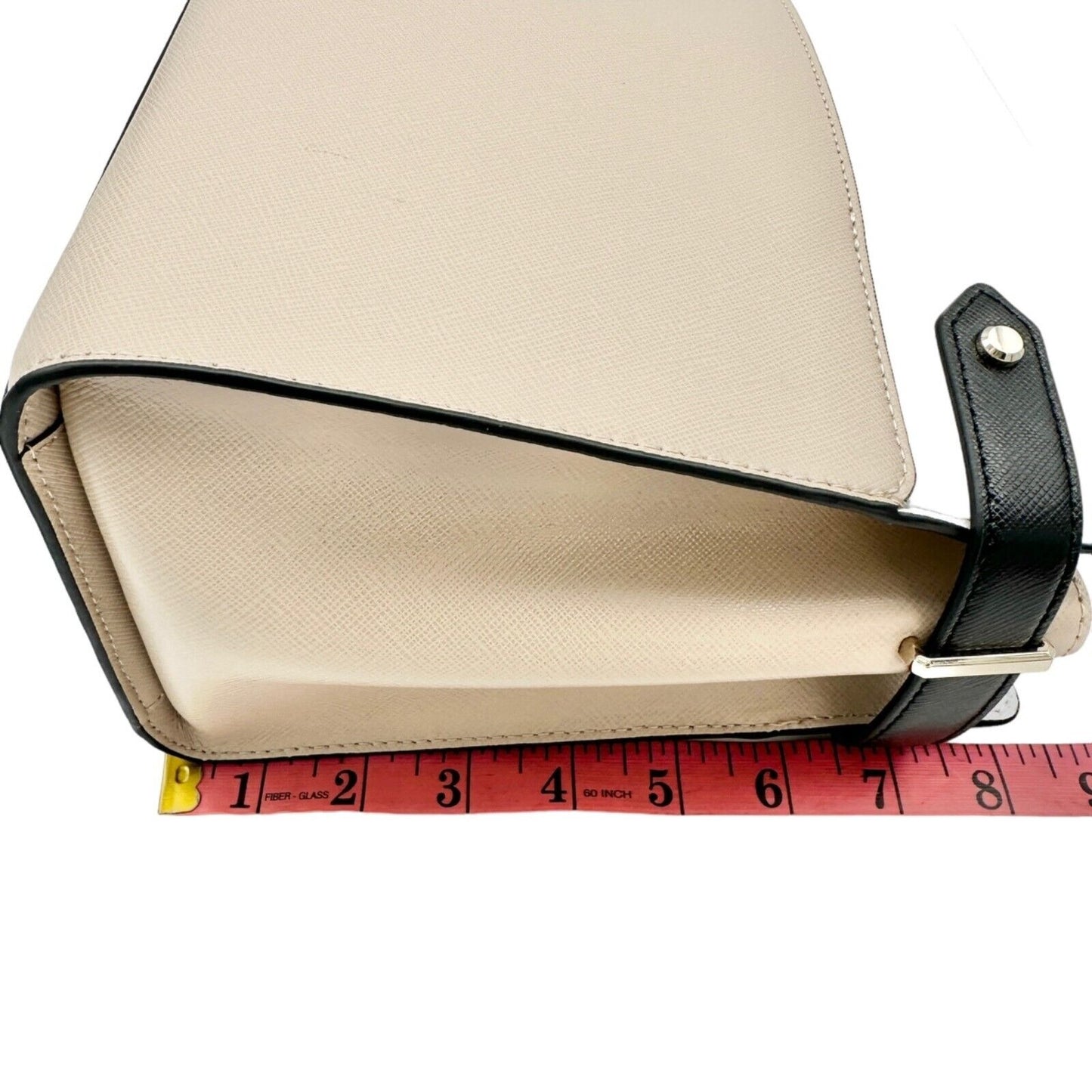 Kate Spade Handbag with Crossbody Strap Muted Pink White Black NEW