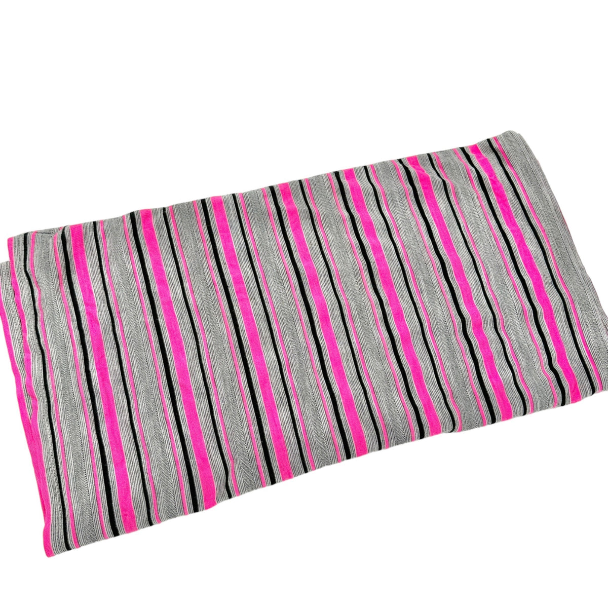 Lane Bryant Active Infiniti Scarf One Size Gray Black Hot Pink Stretchy 86x20
