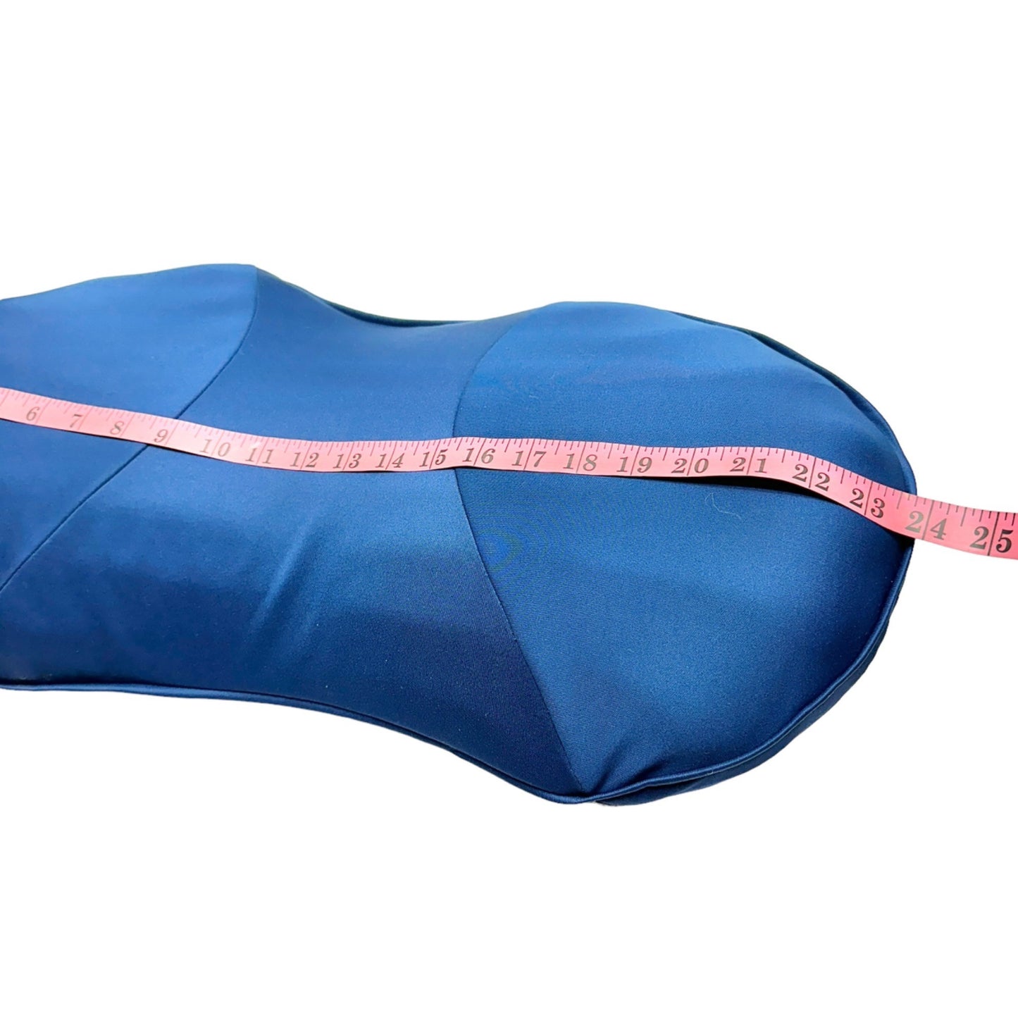 Back2 Lumbar Support Pillow Back Pain Relief Ergonomic Memory Foam Blue Gray