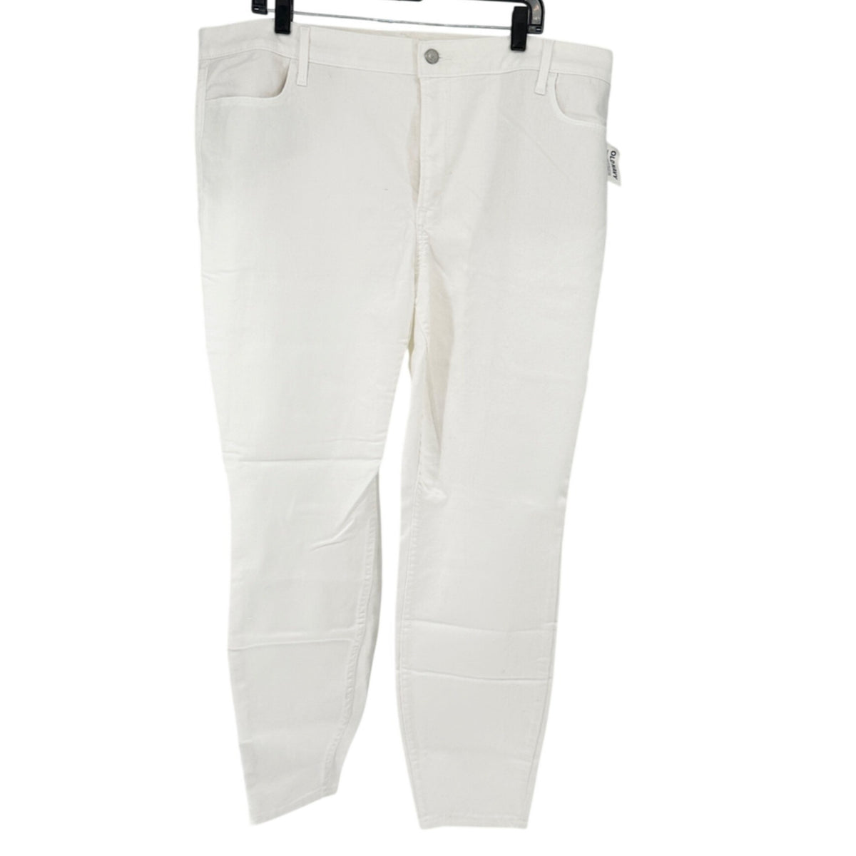 Old Navy WOW Super Skinny Denim Pants Womens 22 White High-Rise Stretchy NWT