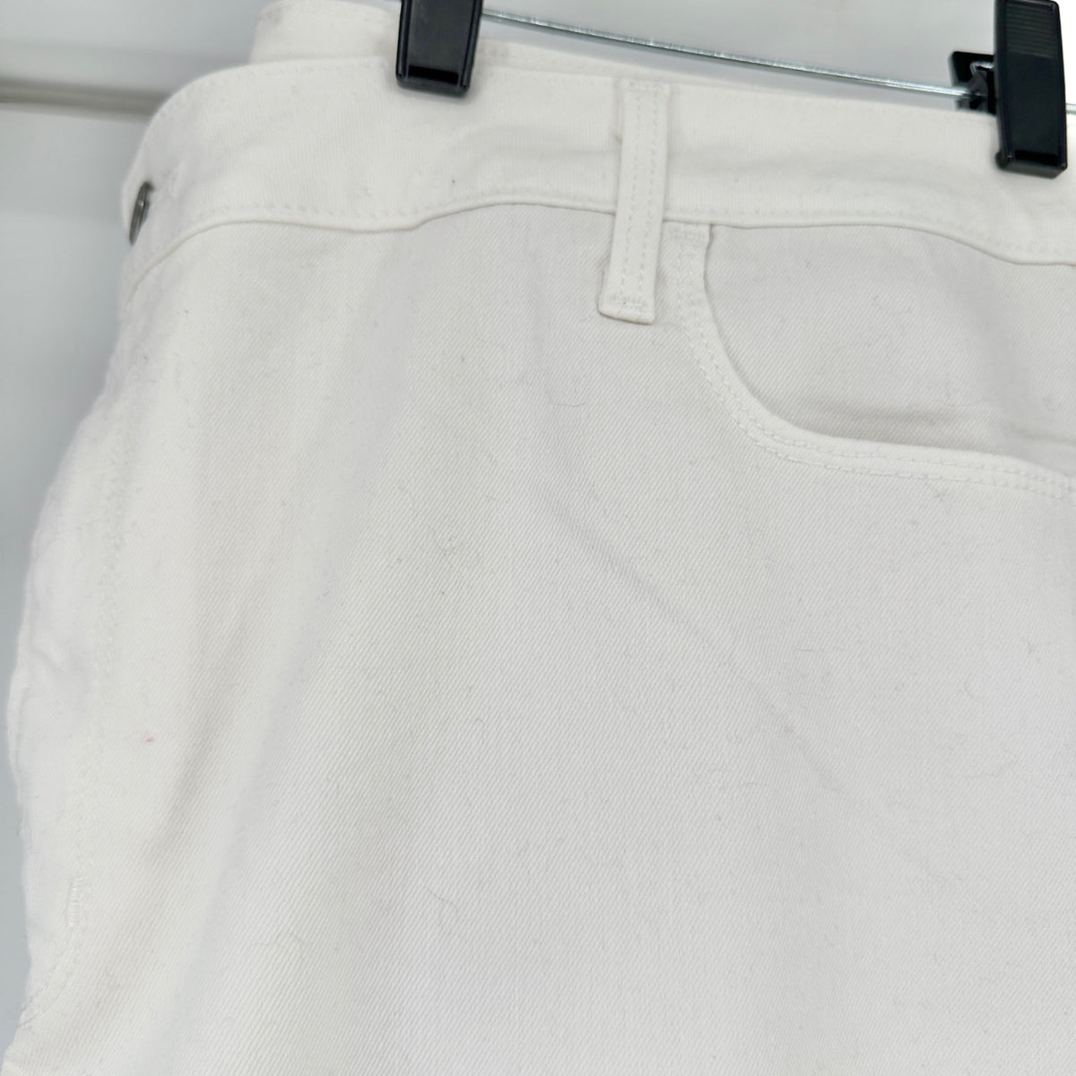 Old Navy WOW Super Skinny Denim Pants Womens 22 White High-Rise Stretchy NWT