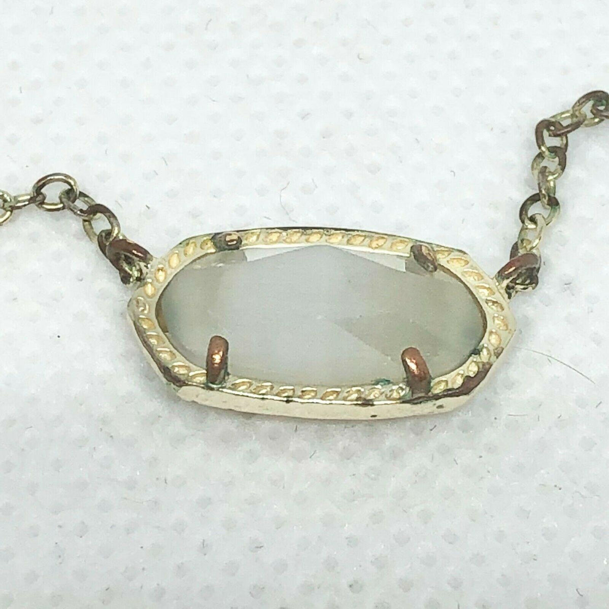 Kendra Scott Silver Tone Necklace with Stone Adjustable