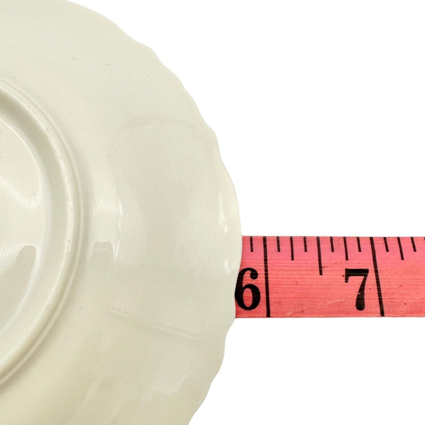 Federal Shape Syracuse China Cup and Saucer 6 inch Cream Flowers Gold Trim