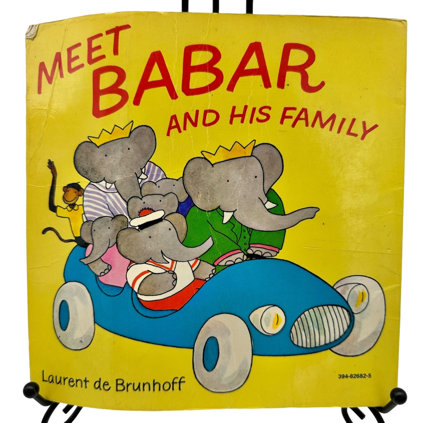 Meet Babar and His Family Laurent de Brunhoff (1973) Vintage Paperback Some Wear