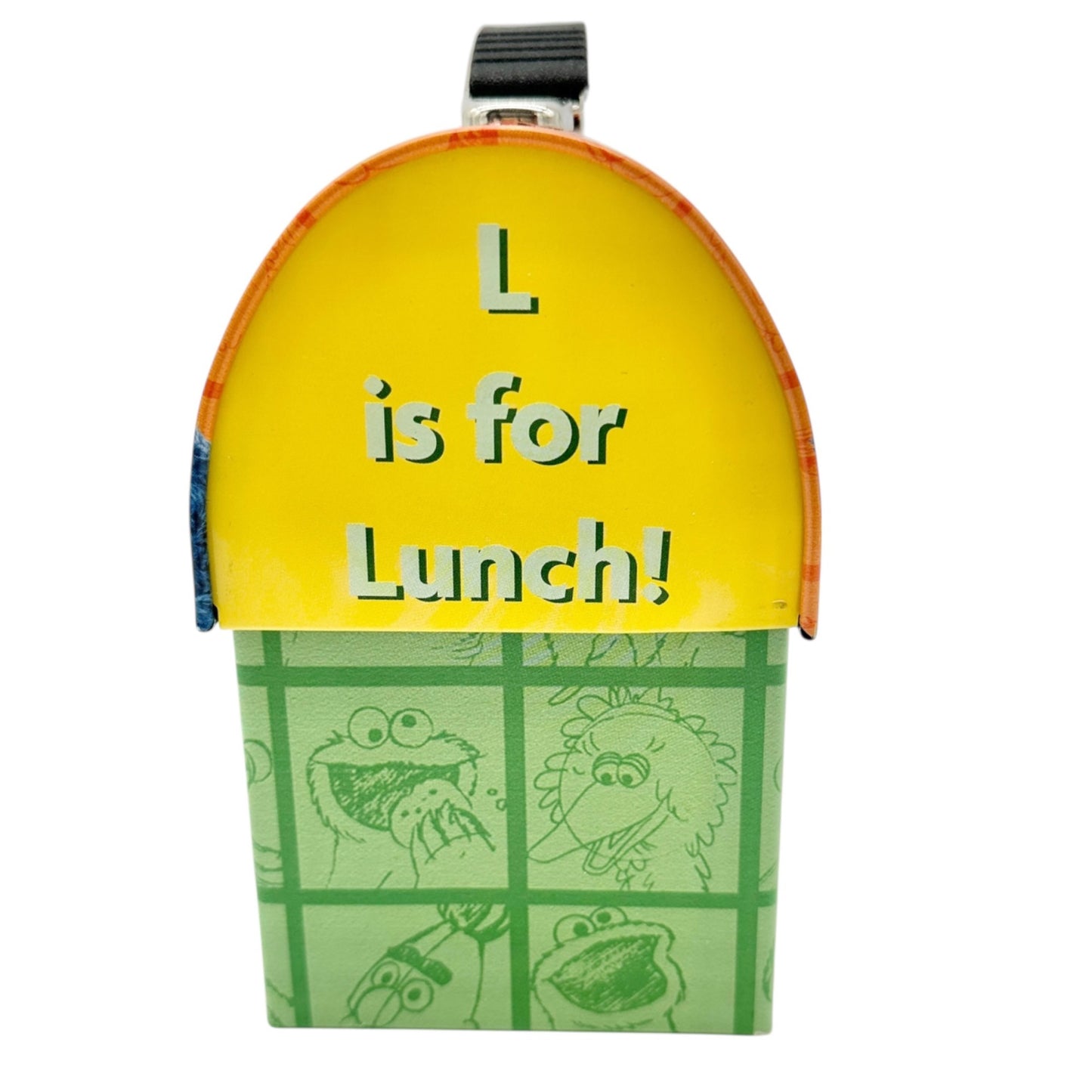 Sesame Street Collectible Tin Lunch Box L For Lunch Grover Elmo Cookie Monster
