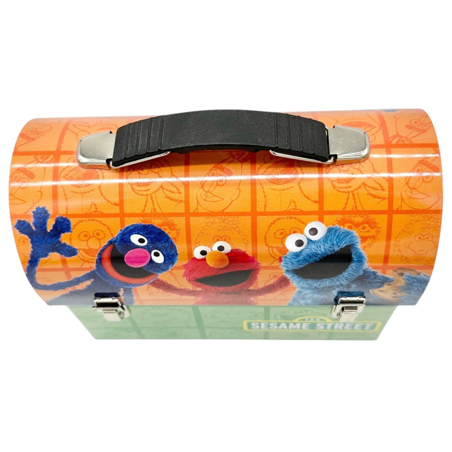 Sesame Street Collectible Tin Lunch Box L For Lunch Grover Elmo Cookie Monster