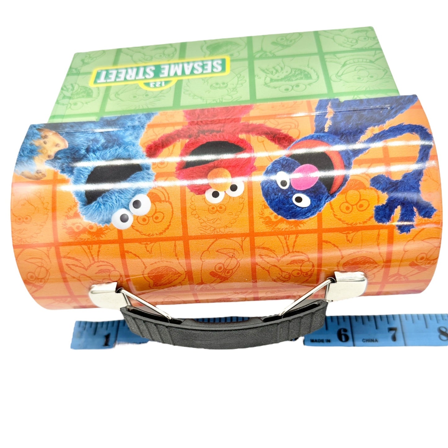 Sesame Street Collectible Tin Lunch Box L For Lunch Grover Elmo Cookie Monster