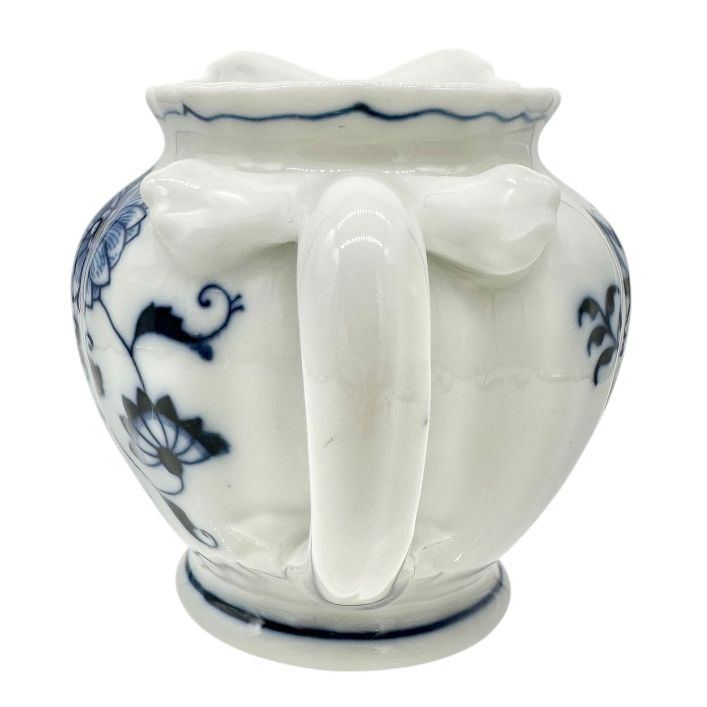 Blue Danube Porcelain Creamer White Blue Floral Motif Pitcher Elegant Design EUC