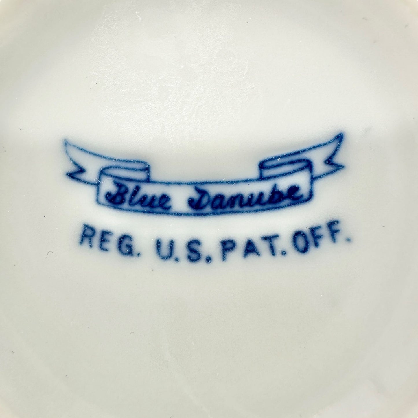 Blue Danube Porcelain Creamer White Blue Floral Motif Pitcher Elegant Design EUC