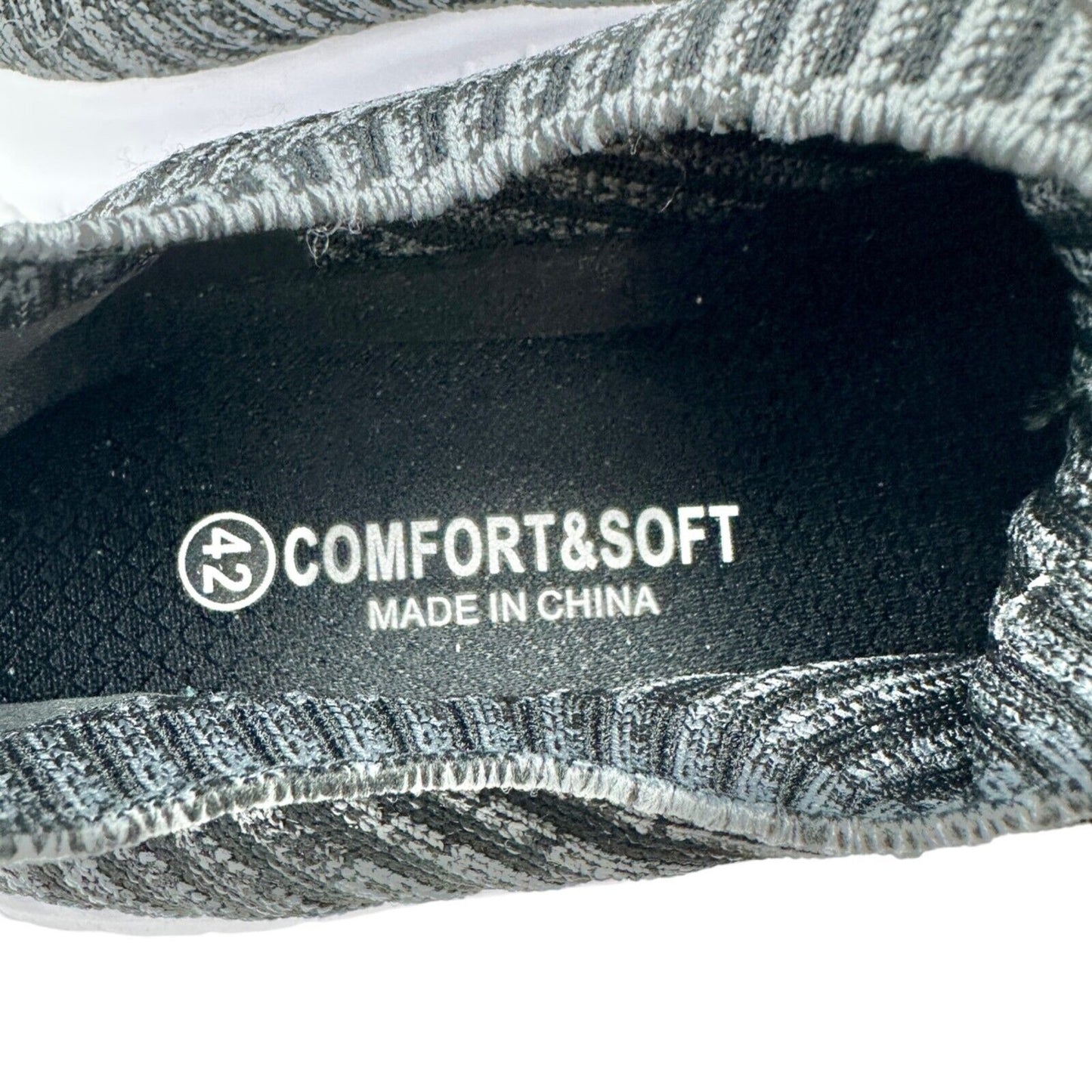 Toisebon Women's 42 US 10 Sneakers Comfort&Soft Slip On Flexible Padded Soles