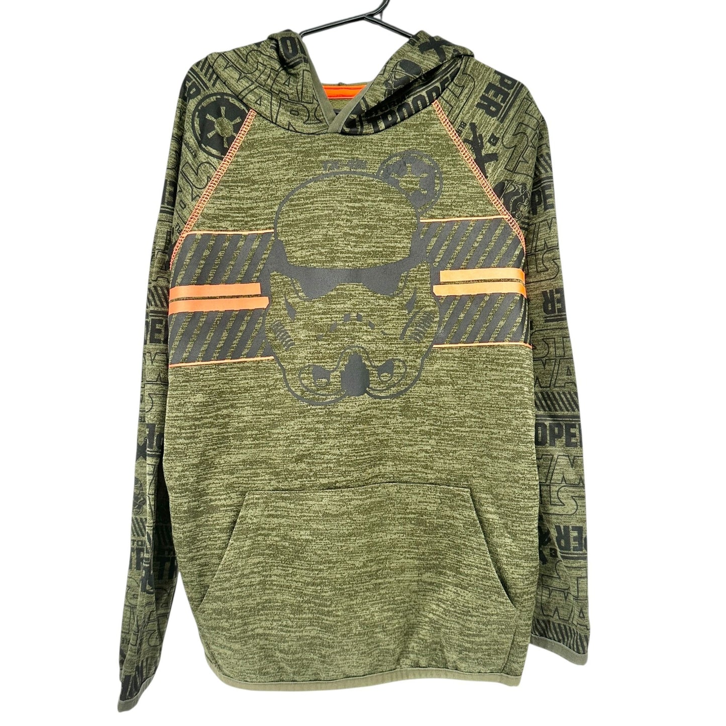 Jumping Beans Star Wars Stormtrooper Hoodie Boys Size 8 Active Green LS Pullover