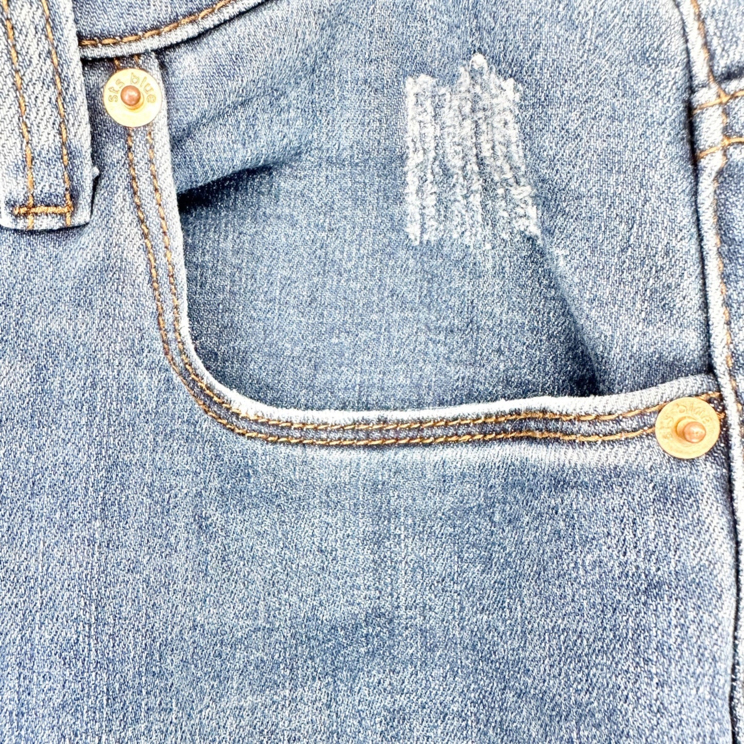Sts Blue Jeans Womens 20 Blue Denim Distressed 5 Pocket EUC