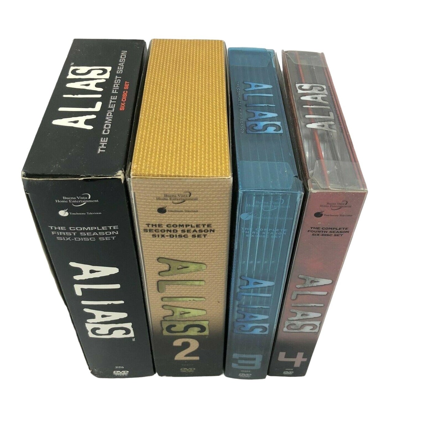 Alias Complete Series 1-4 Set Seasons 1 2 3 4 DVD Lot Garner Adventure EUC