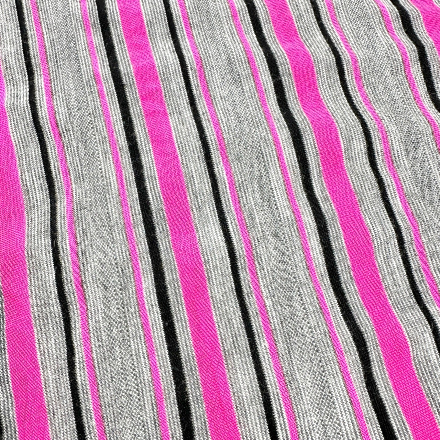 Lane Bryant Active Infiniti Scarf One Size Gray Black Hot Pink Stretchy 86x20