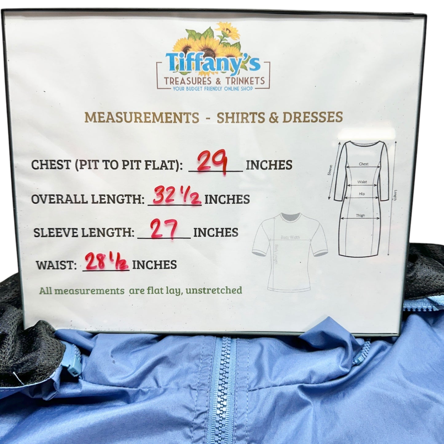 Bar Harbor Maine 3XL Blue Windbreaker Jacket Removable Hood Zip Front Pockets