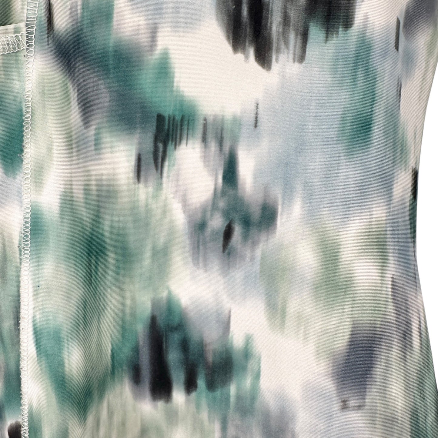 Marika Leggings Womens 2X Green Gray Tie-Dye Stretch High-Waist