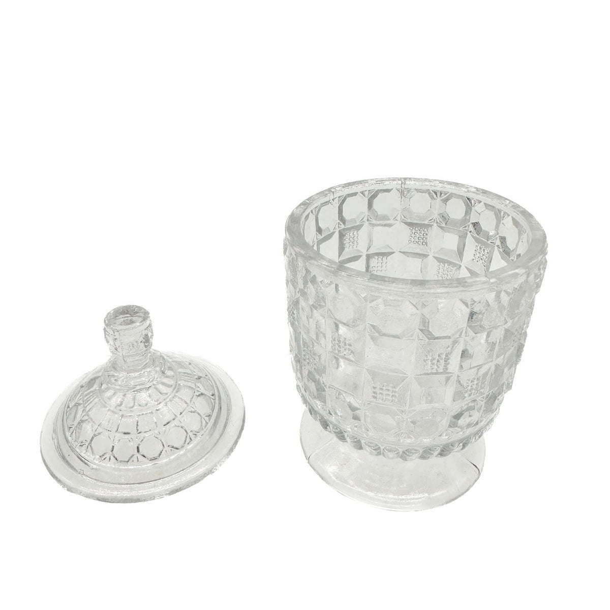 Vintage 4 Pc Childrens Table Set Tappan Glass TS-53 Sugar Creamer Goblet Butter