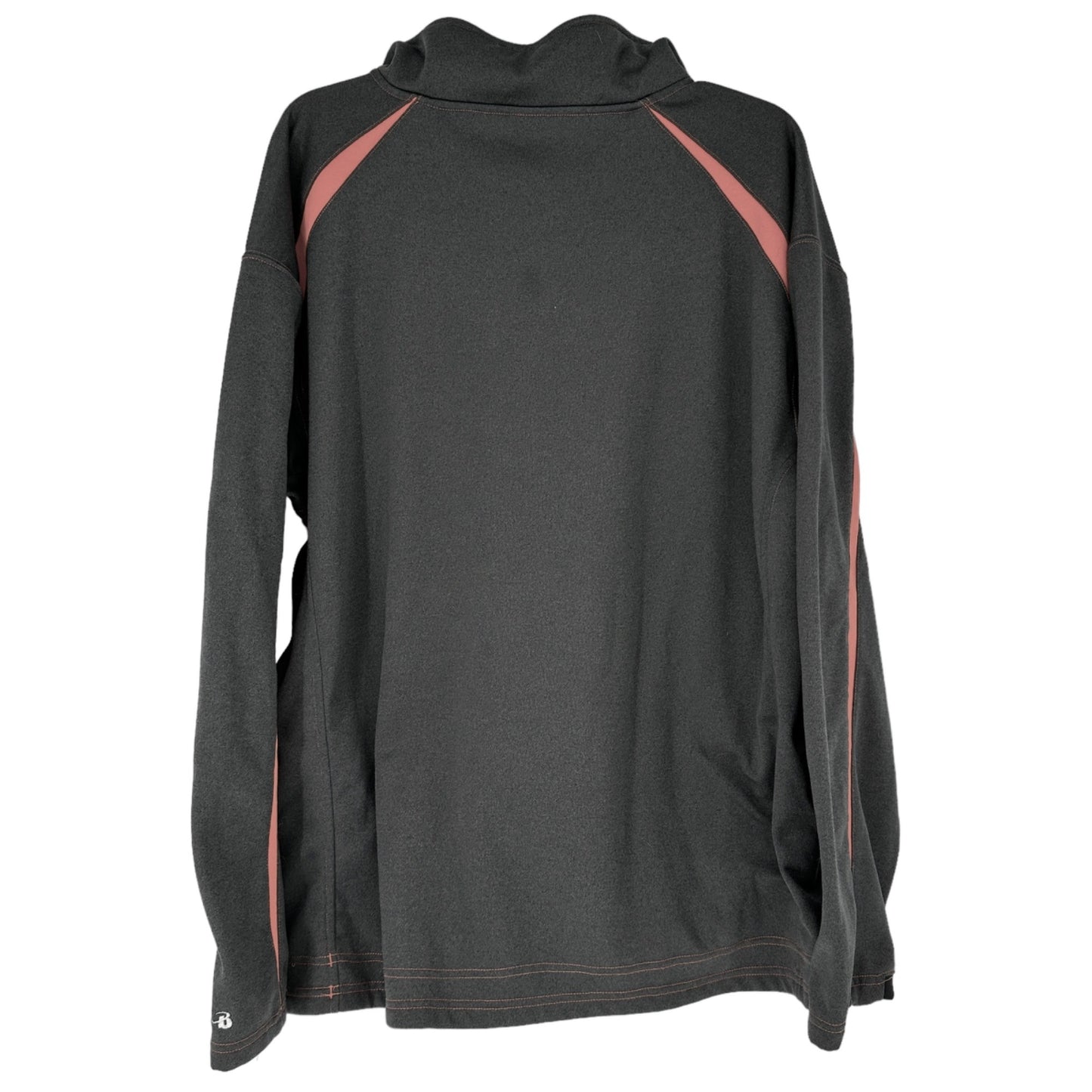 Badger Sport Pullover Jacket XL 1/4 Zip Middletown Football Gray Orange