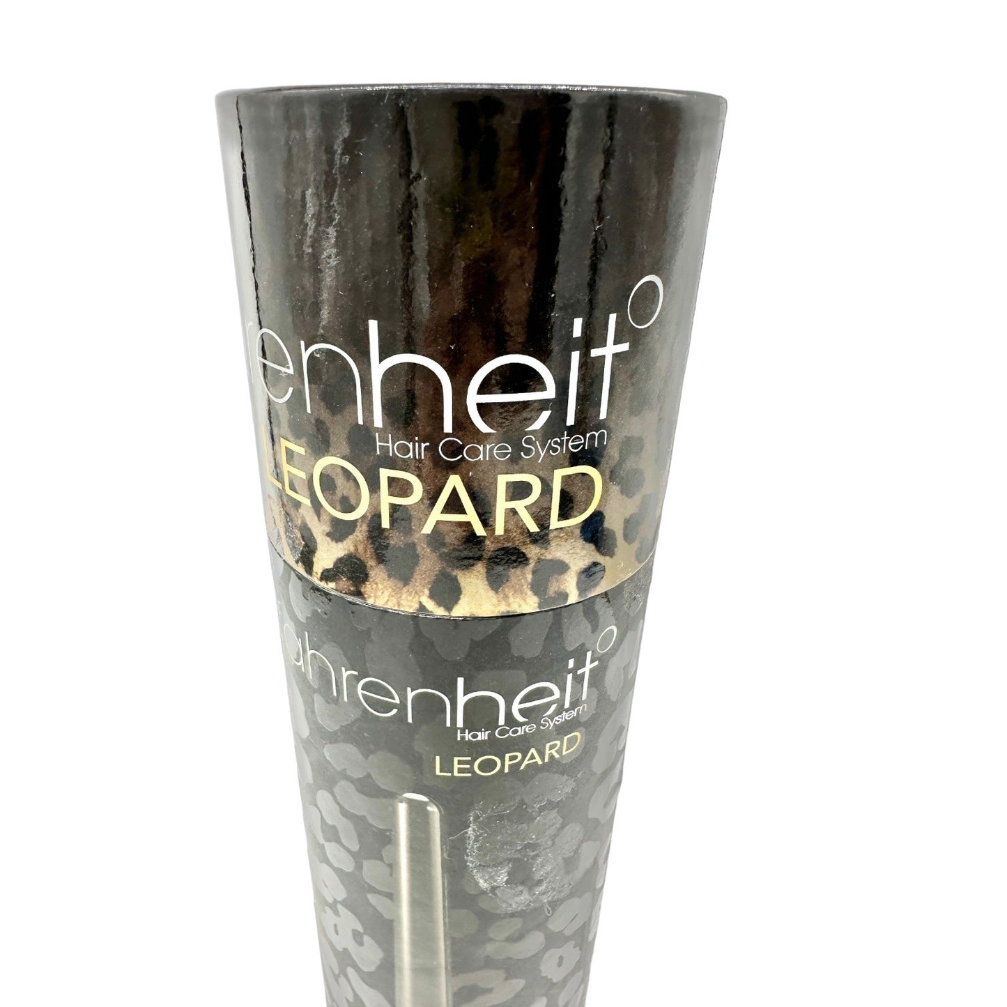Fahrenheit Curling Wand Leopard Ceramic Barrel Tourmaline NEW open box