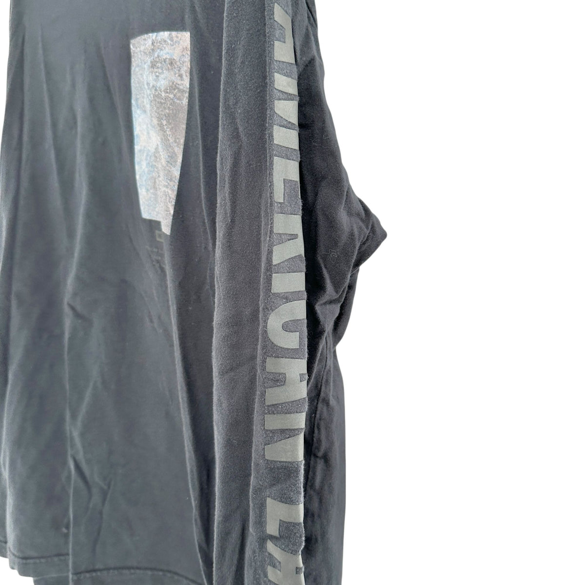 American Eagle Graphic Tee Size L Super Soft Long Sleeve Black Standard Fit