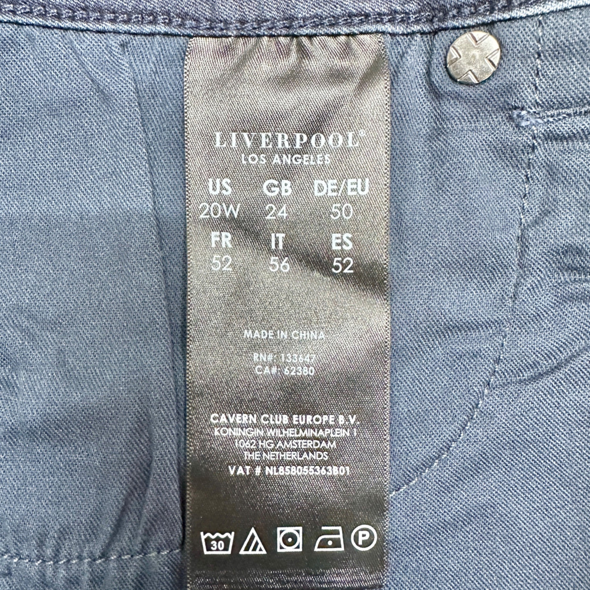 Liverpool Denim Corine Short Womens 20W Westport Wash Stretch Cuffed Hem Pockets