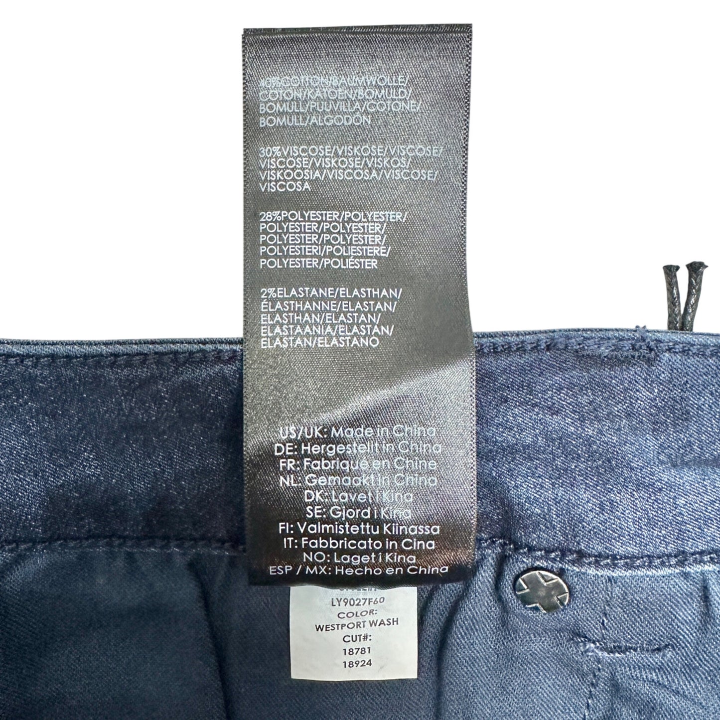 Liverpool Denim Corine Short Womens 20W Westport Wash Stretch Cuffed Hem Pockets