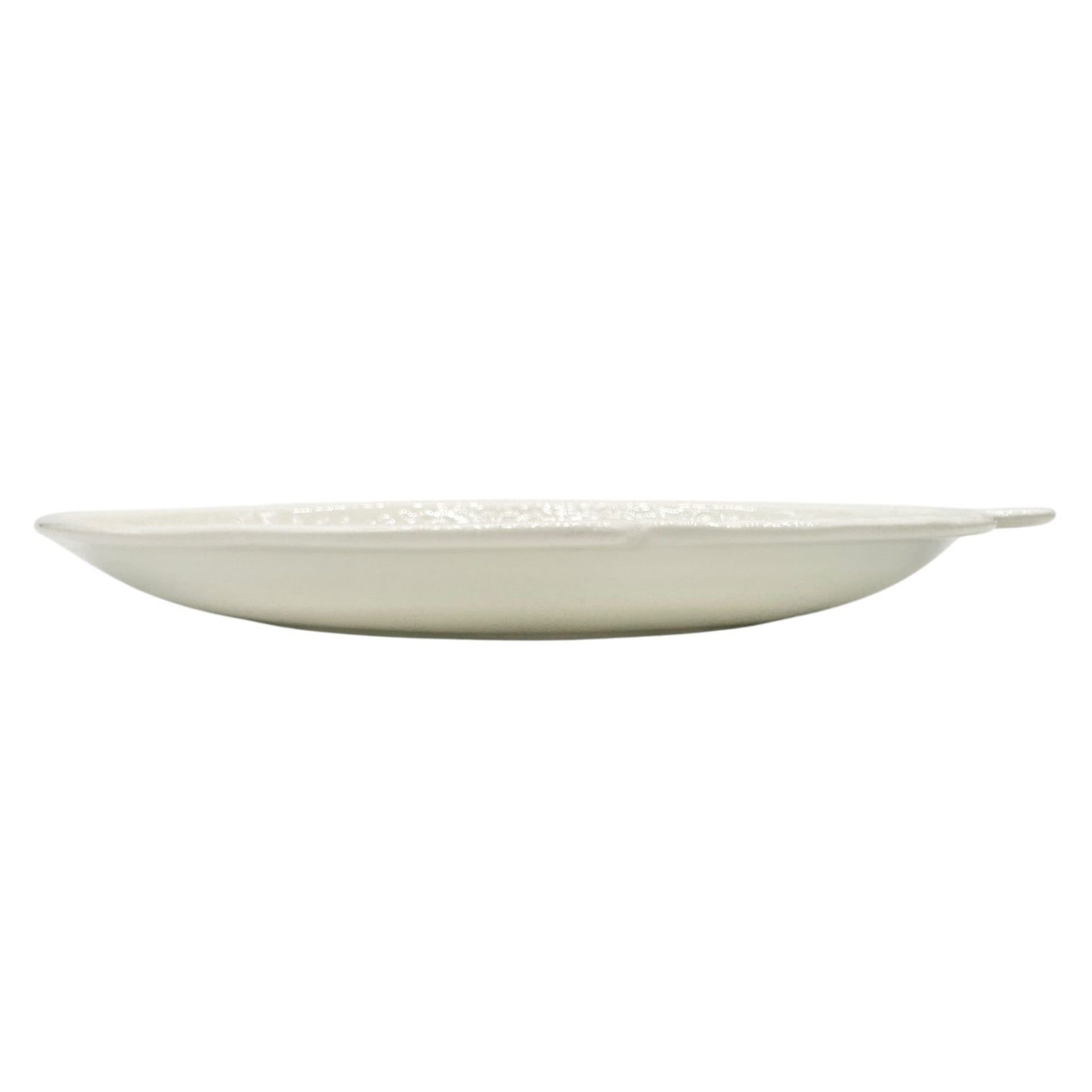 Ceramic Fish-Shaped Serving Plate White Embossed Design Vtg Coastal Home Decor
