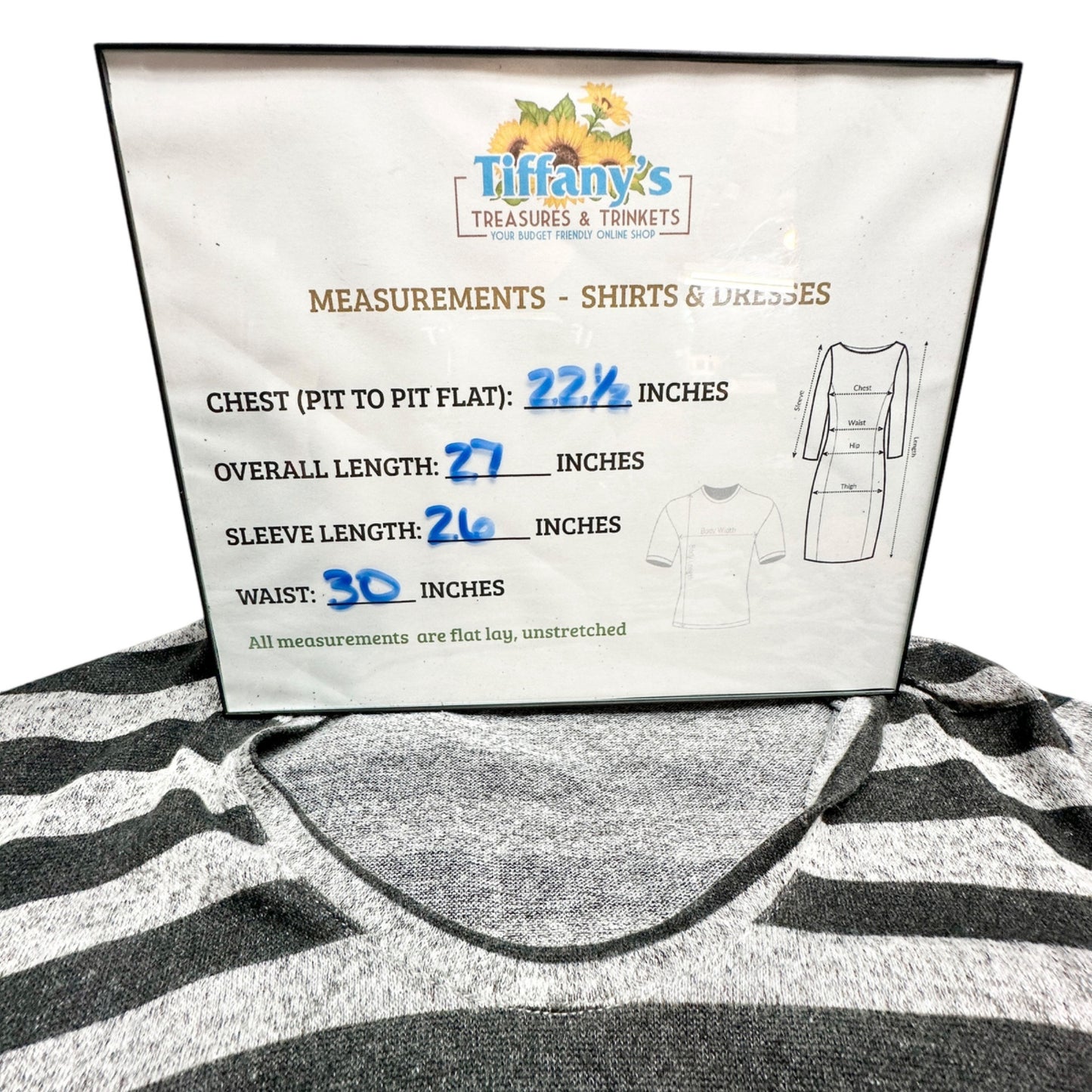 Cato Active Hooded Pullover Top Womens L Striped Gray and Black LS Soft Cozy