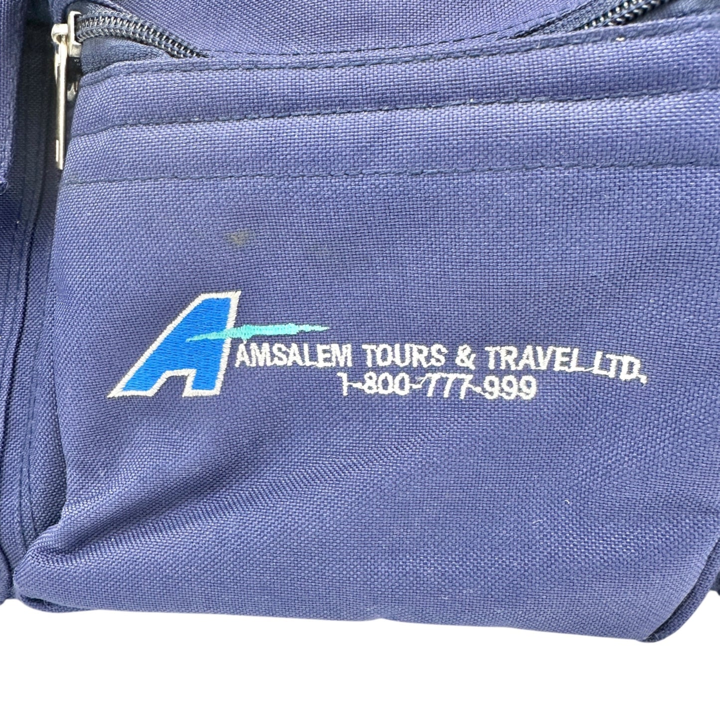 Shugon Blue Travel Duffel Bag Detachable Strap Multiple Compartments 19x11x9