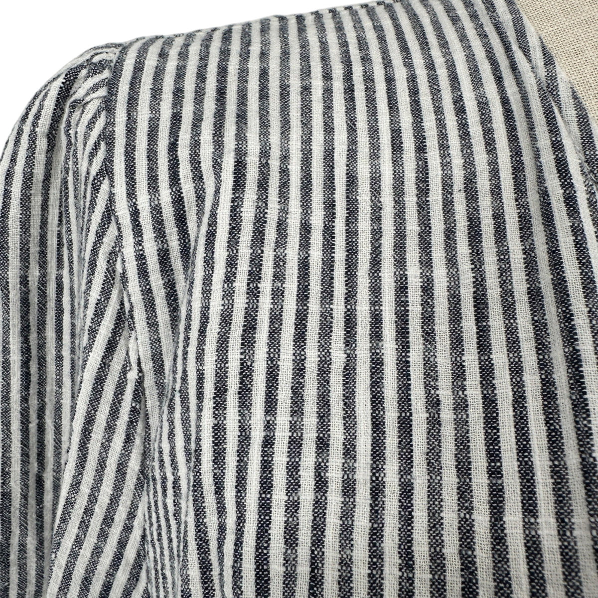 Old Navy Tie Front Dress Womens 2X Plus Navy and White Stripe Lightweight Cotton