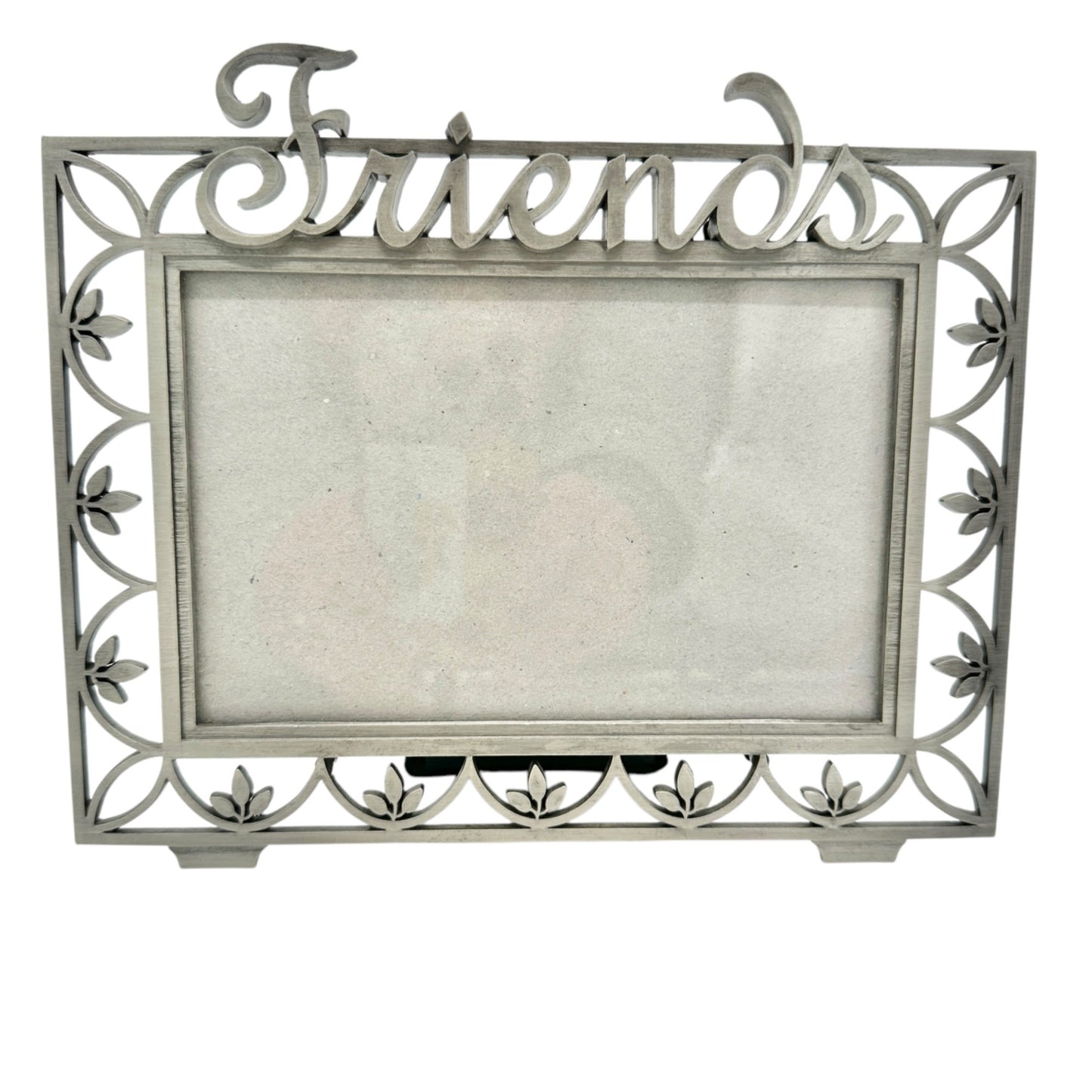 Fetco "Friends" Home Decor Metal Picture Frame 4x6 Vintage Style Floral Design