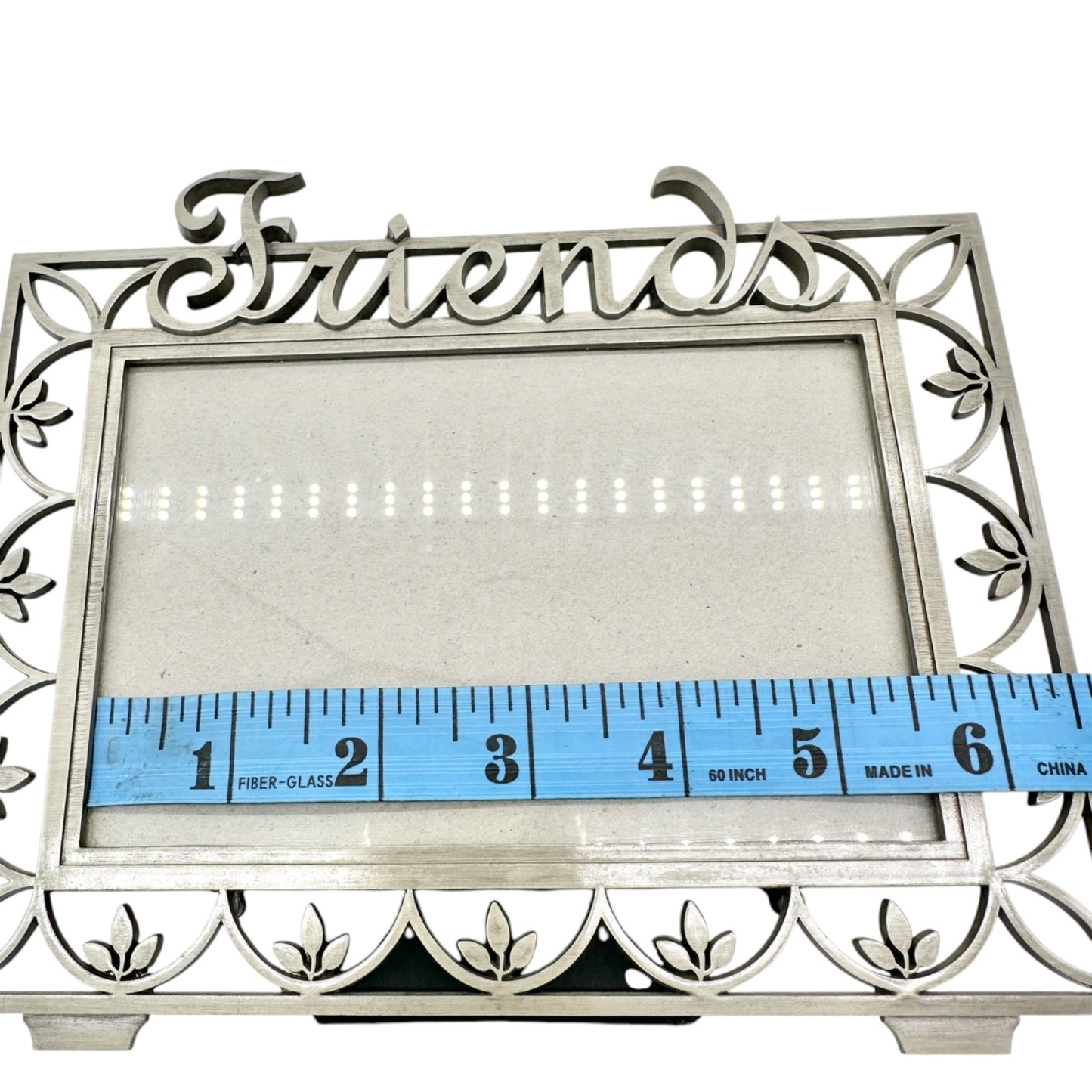 Fetco "Friends" Home Decor Metal Picture Frame 4x6 Vintage Style Floral Design