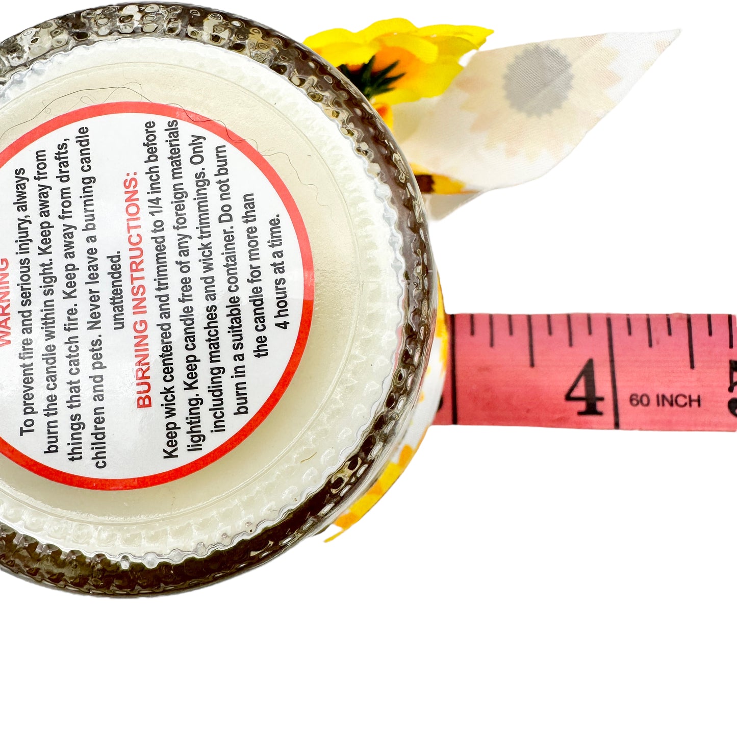 Tiffany's Treasures & Trinkets Candle Rustic Sunflower 4oz Soy