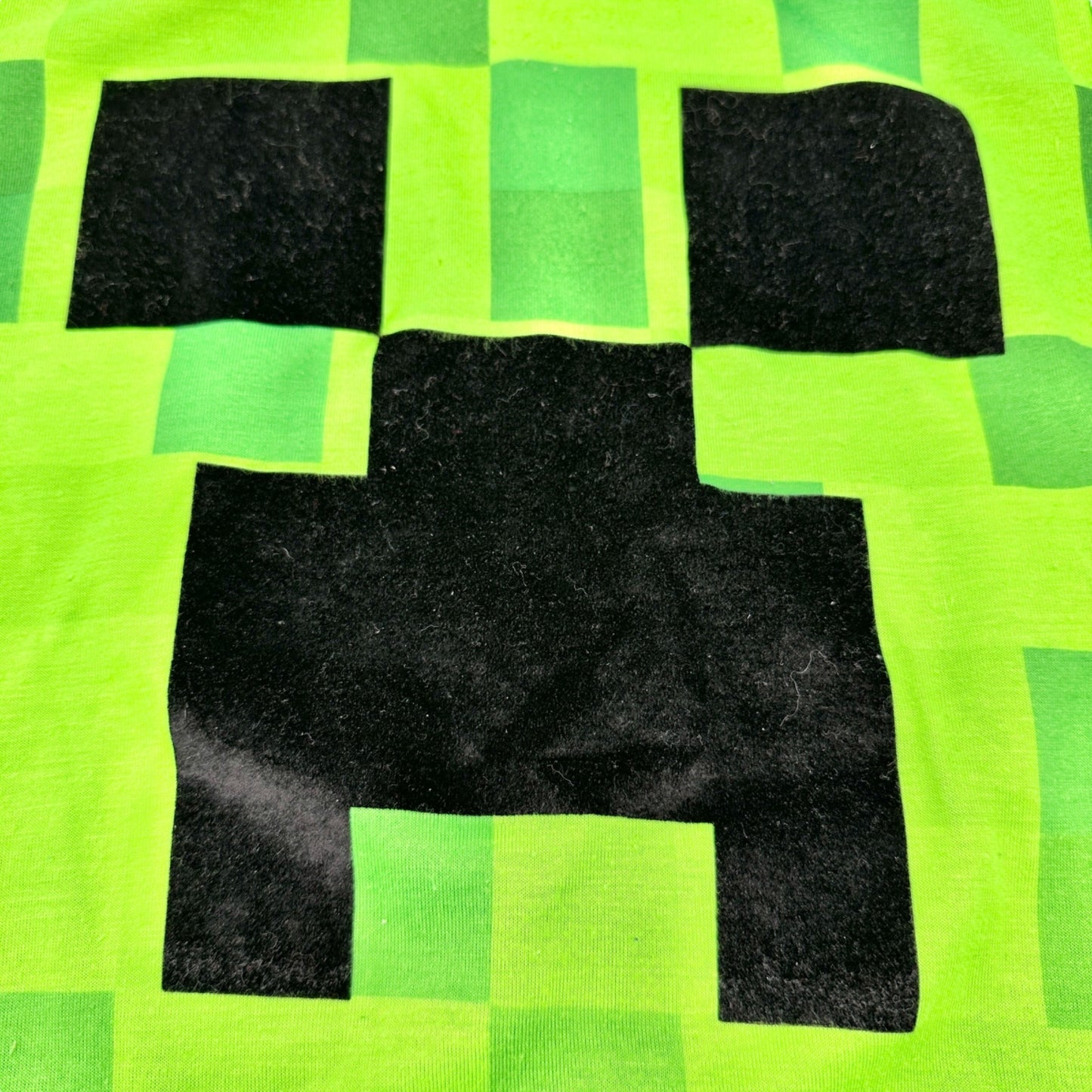 Minecraft Creeper Graphic Tee Boys M 8 Green Black Pixel Design By Jinx
