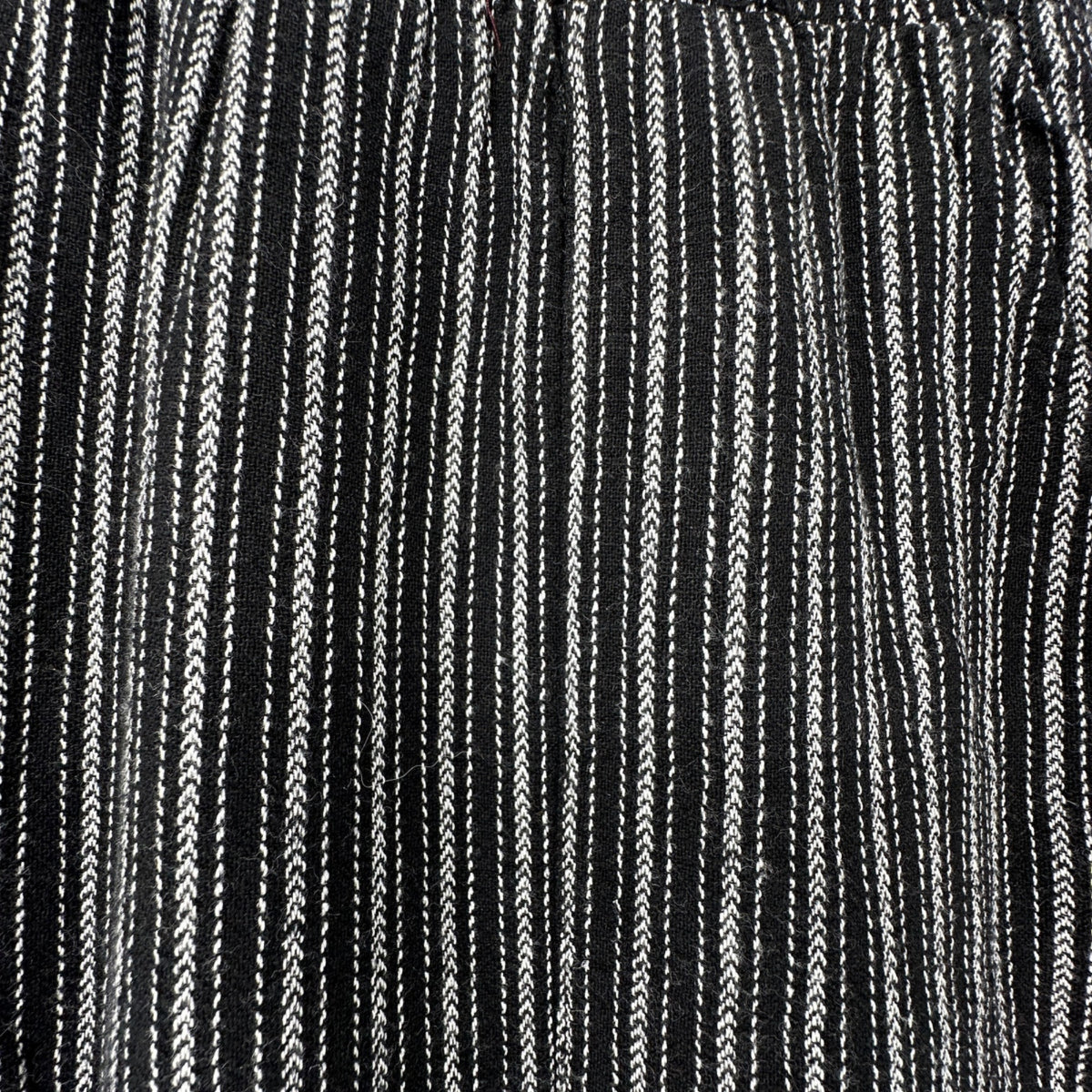 Time And Tru Linen Pants Womens XXXL 22 Black White Striped Wide Leg Relaxed Fit