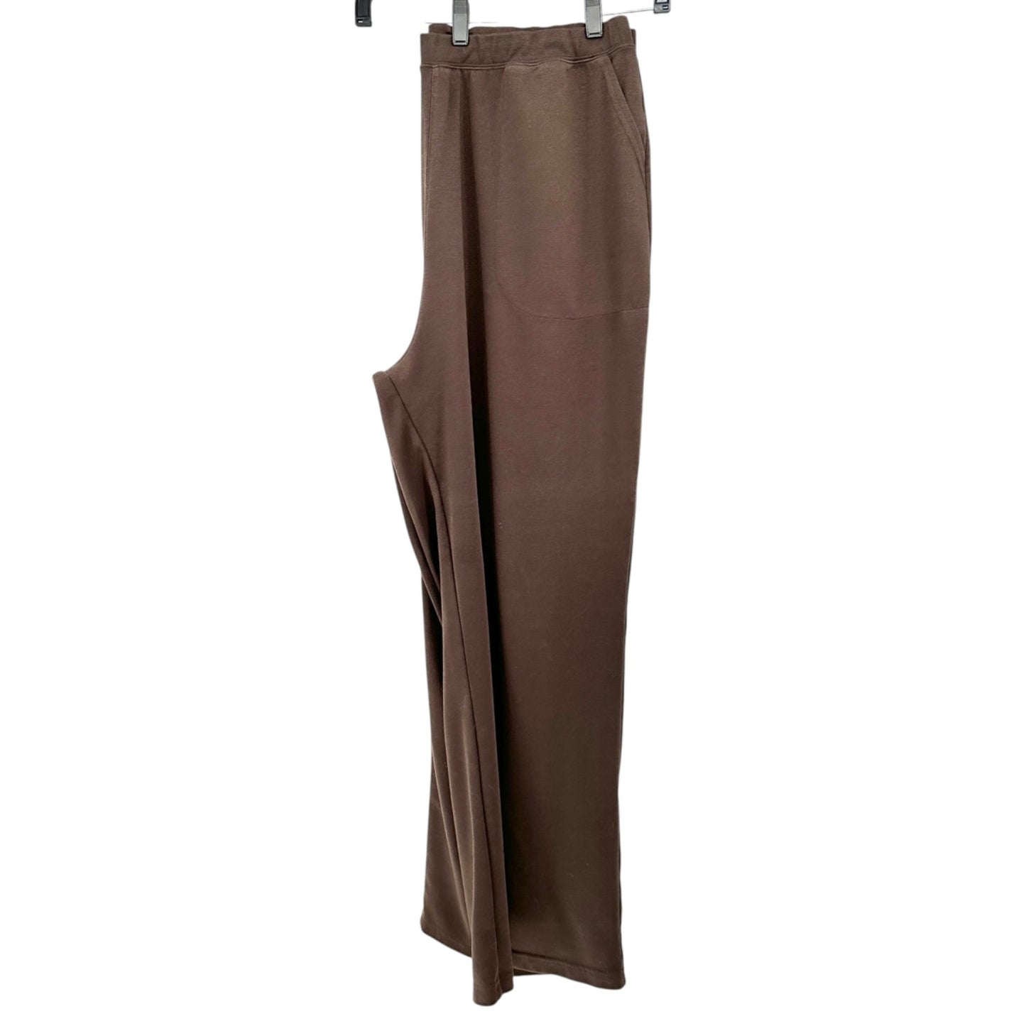 Woman Within Pants Womens 26W Tall Brown Wide-Leg Pull-On Poly Rayon Spandex