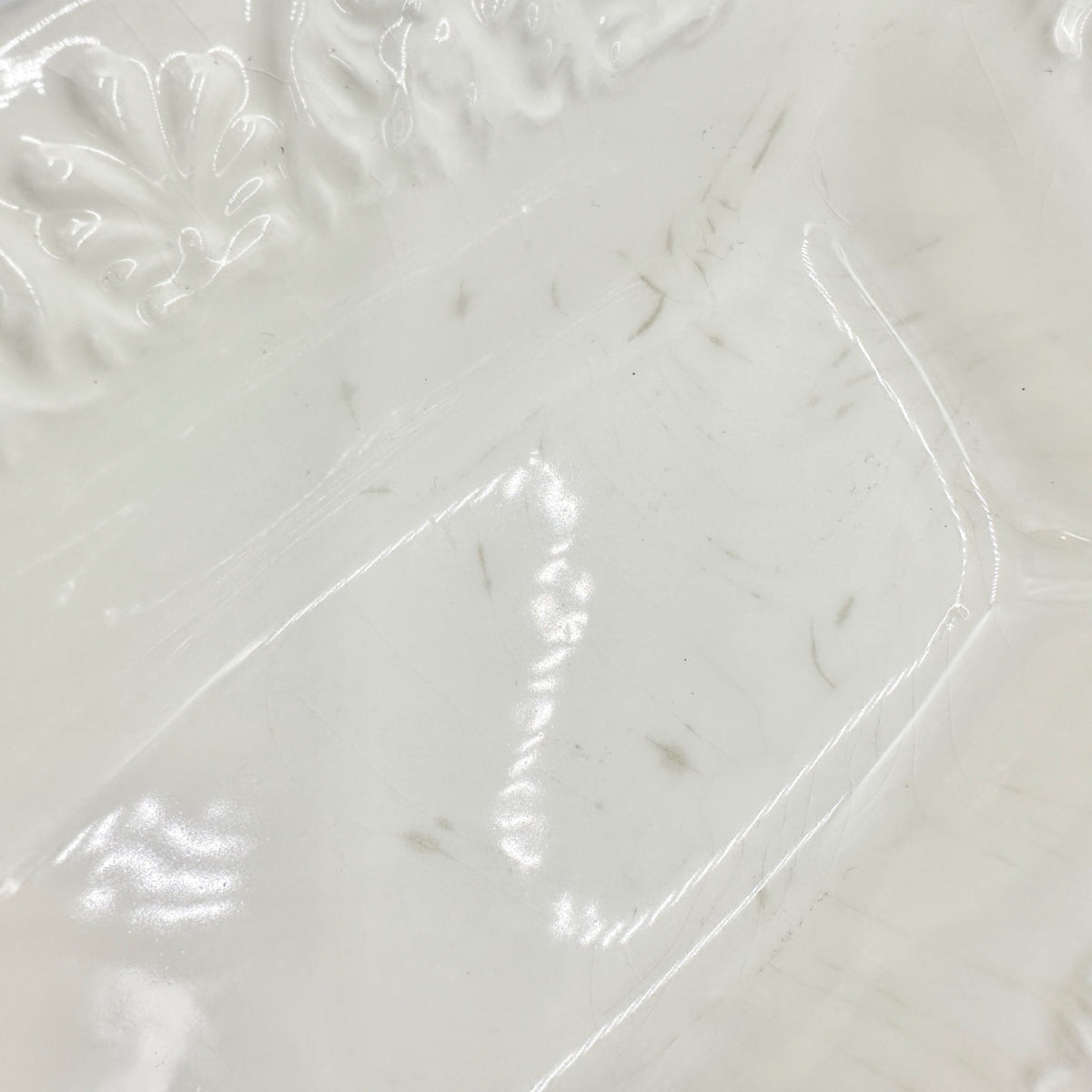 Bizzirri Rectangular Ceramic Serving Dish White Made In Italy Vintage Elegance