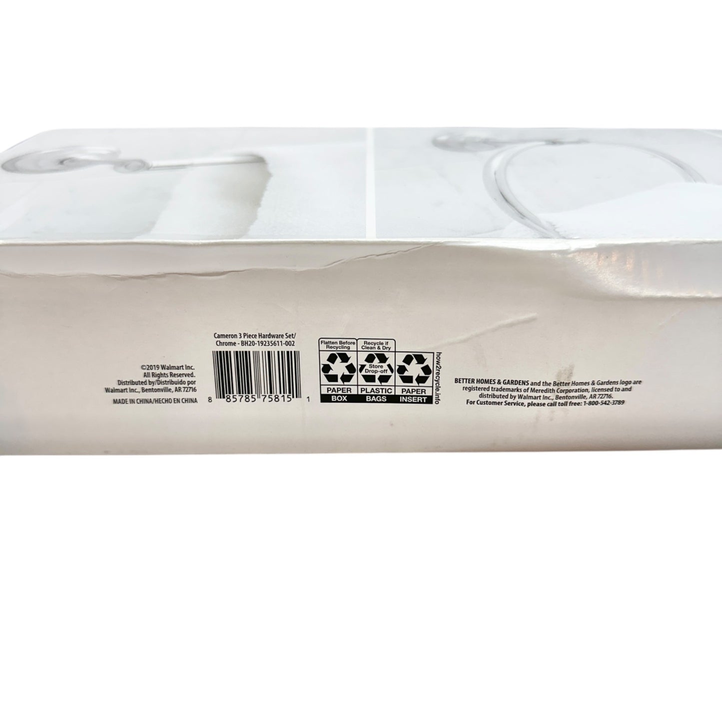 Better Homes & Gardens Cameron 3-Piece Bathroom Hardware Set Chrome Finish NEW