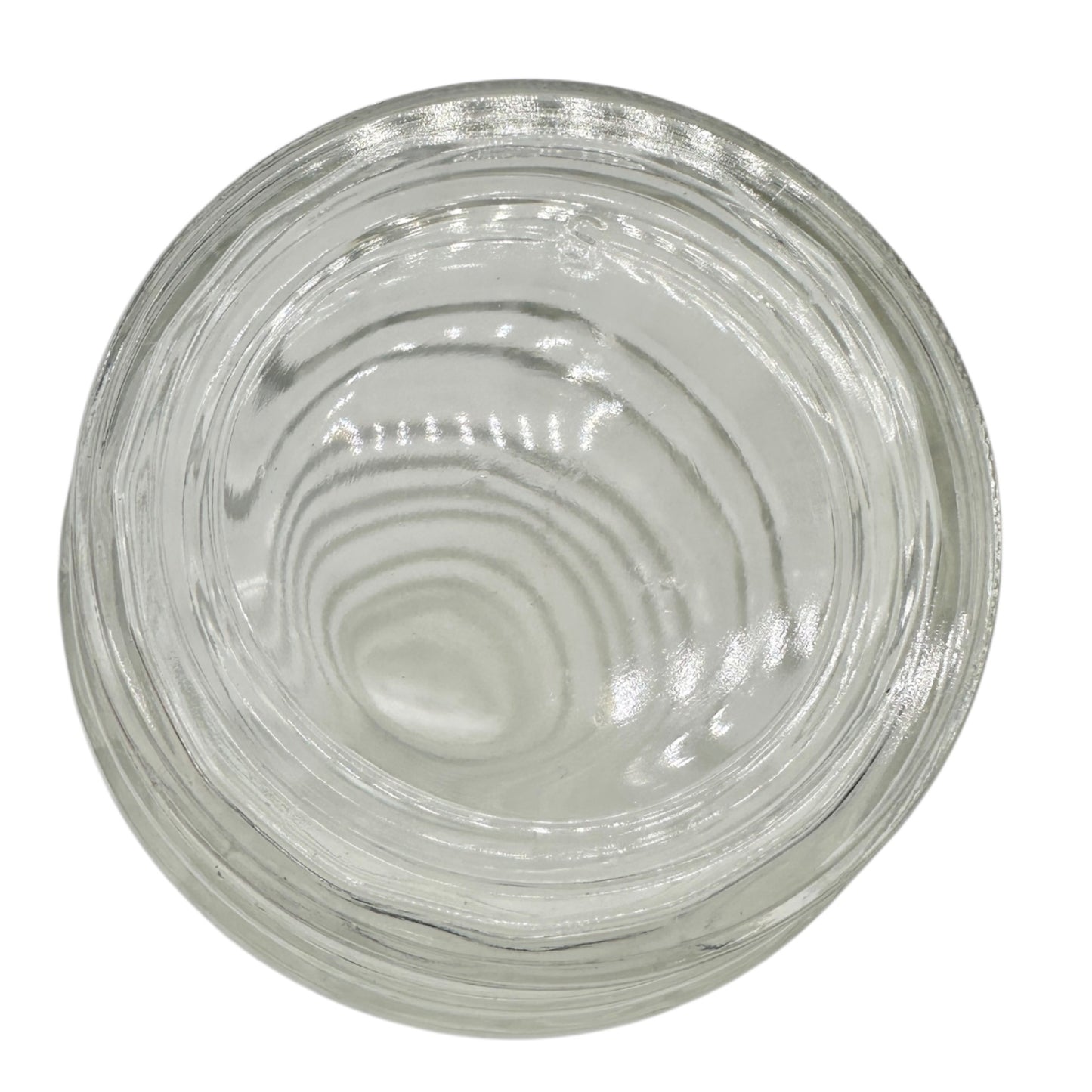 Vintage Clear Glass Decanter w Stopper Ribbed Elegant Design Tableware Barware