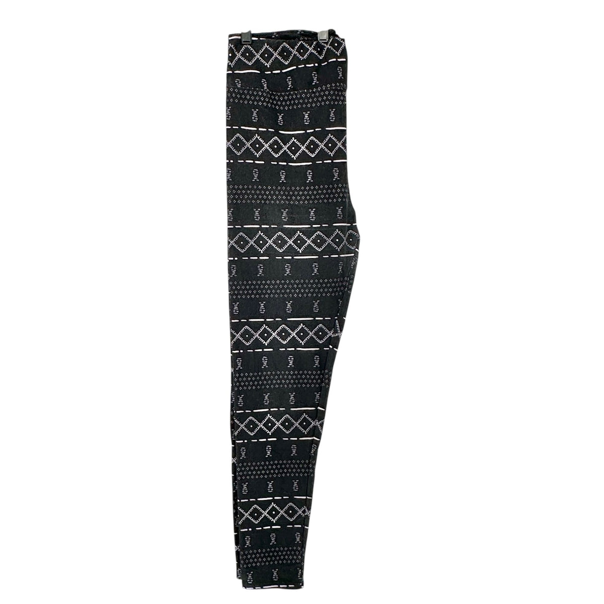 LuLaRoe Leggings Womens Tall and Curvy Black White Geometric Print Stretchy Soft