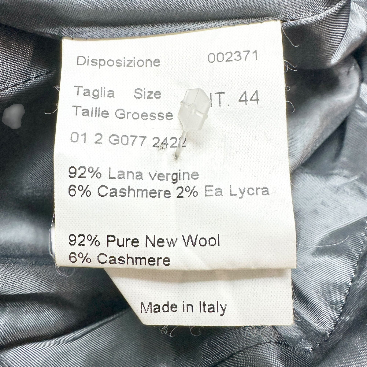 Piazza Sempione Blazer Size 10 Italian Wool Blend Gray Herringbone Tailored Fit